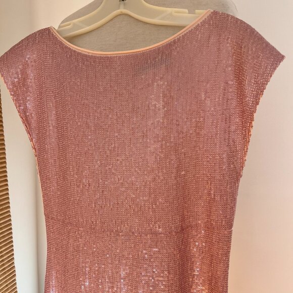 Alice & Olivia pink sequin sheath midi dress - Picture 2 of 10